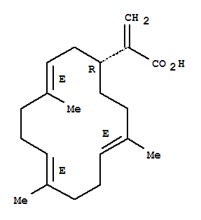 2-[(1R,3Z,7Z,11Z)-4,8,12-trimethylcyclotetradeca-3,7,11-trien-1-yl]prop-2-enoic acid