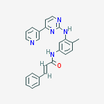 (e)-n-[4-methyl-3-[(4-pyridin-3-ylpyrimidin-2-yl)amino]phenyl]-3-phenylprop-2-enamide