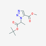 methyl 3-(1-tert-butoxy-1-oxopropan-2-yl)-3H-1,2,3-triazole-4-carboxylate