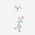 Ferulic acid N-ethyl-N,N-diisopropylammonium salt