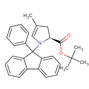 1H-Pyrrole-2-carboxylic acid,2,3-dihydro-4-methyl-1-(9-phenyl-9H-fluoren-9-yl)-, 1,1-dimethylethylester, (S)-