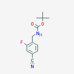 Tert-butyl N-[(4-cyano-2-fluorophenyl)methyl]carbamate