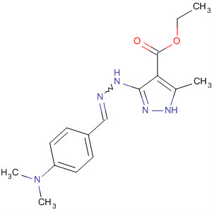 1H-Pyrazole-4-carboxylic acid,3-[[[4-(dimethylamino)phenyl]methylene]hydrazino]-5-methyl-, ethyl ester