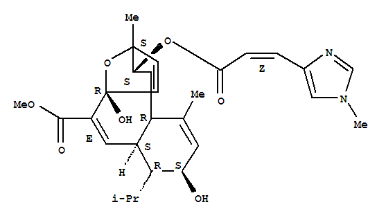 7,10-Epoxybenzocyclodecene-6-carboxylicacid,3,4,4a,7,10,11,12,12a-octahydro-3,7-dihydroxy-1,10-dimethyl-4-(1-methylethyl)-11-[[3-(1-methyl-1H-imidazol-4-yl)-1-oxo-2-propenyl]oxy]-,methyl ester, [3S-[3R*,4S*,4aR*,5E,7S*,10R*,11R*(Z),12aS*]]-