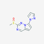 2-methylsulfinyl-7-pyrazol-1-ylpyrrolo[2,1-f][1,2,4]triazine