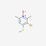Pyridine, 3-bromo-2,6-dimethyl-4-(methylthio)-, 1-oxide