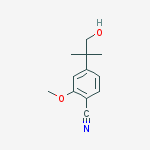 4-(1-hydroxy-2-methylpropan-2-yl)-2-methoxybenzonitrile