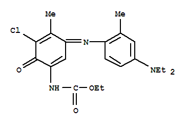 ethyl N-(5-chloro-3-(4-(diethylamino)-2-methylphenylimino)-4-methyl-6-oxo-1,4-cyclohexadienyl)carbamate
