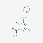 Methyl 6-chloro-4-(furan-2-ylmethylamino)-3-methylpyridine-2-carboxylate