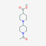 1-(1-acetylpiperidin-4-yl)piperidine-4-carboxylic acid