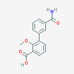 3-(3-carbamoylphenyl)-2-methoxybenzoic Acid