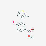 4-fluoro-3-(2-methylthiophen-3-yl)benzoic Acid