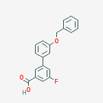 3-fluoro-5-(3-phenylmethoxyphenyl)benzoic Acid