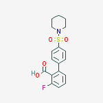 2-fluoro-6-(4-piperidin-1-ylsulfonylphenyl)benzoic Acid