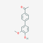 1-[4-(4-hydroxy-3-methoxyphenyl)phenyl]ethanone