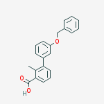 2-methyl-3-(3-phenylmethoxyphenyl)benzoic Acid