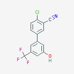 2-chloro-5-[3-hydroxy-5-(trifluoromethyl)phenyl]benzonitrile