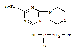 N-(4-morpholin-4-yl-6-propyl-1,3,5-triazin-2-yl)-2-phenylacetamide