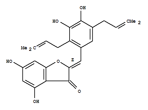 3(2H)-Benzofuranone,2-[[3,4-dihydroxy-2,5-bis(3-methyl-2-buten-1-yl)phenyl]methylene]-4,6-dihydroxy-,(2Z)-