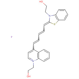 Quinolinium,1-(2-hydroxyethyl)-4-[5-[3-(2-hydroxyethyl)-2(3H)-benzothiazolylidene]-1,3-pentadienyl]-, iodide