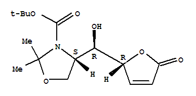 tert-butyl (4S)-4-{(R)-hydroxy[(2R)-5-oxo-2,5-dihydrofuran-2-yl]methyl}-2,2-dimethyl-1,3-oxazolidine-3-carboxylate