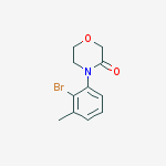 4-(2-bromo-3-methylphenyl)morpholin-3-one