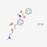 N-(3-(2-(2-(DIMETHYLAMINO)ETHOXY)-1-HYDROXYETHYL)PHENYL)BENZENESULFONAMIDE HCL