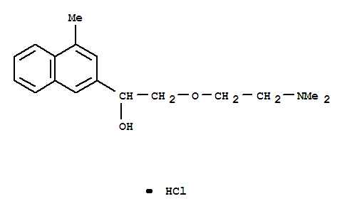 2-[2-(dimethylamino)ethoxy]-1-(4-methylnaphthalen-2-yl)ethanol hydrochloride