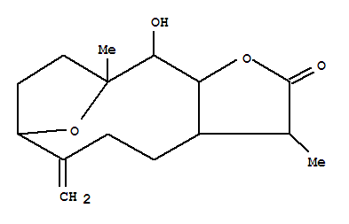 7,10-Epoxycyclodeca[b]furan-2(3H)-one,decahydro-11-hydroxy-3,10-dimethyl-6-methylene-,[3S-(3R*,3aR*,7R*,10S*,11S*,11aR*)]-