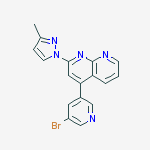 4-(5-bromopyridin-3-yl)-2-(3-methyl-1H-pyrazol-1-yl)-1,8-naphthyridine