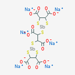 Hexasodium;2-[1,2-dicarboxylato-2-[(4,5-dicarboxylato-1,3,2-dithiastibolan-2-yl)sulfanyl]ethyl]sulfanyl-1,3,2-dithiastibolane-4,5-dicarboxylate