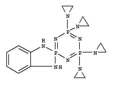 4,4,6,6-Tetrakis(1-aziridinyl)-1,3,4,4,6,6-hexahydrospiro(2H-1,3,2-benzodiazaphosphole- 2,2-λ5(1,3,5,2,4,6) triazatriphosphorine)