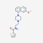 2-thiophenecarboxamide, N-[2-[4-(7-methoxy-1-naphthalenyl)-1-piperazinyl]ethyl]-