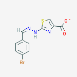 2-[(2z)-2-[(4-bromophenyl)methylidene]hydrazinyl]-1,3-thiazole-4-carboxylate