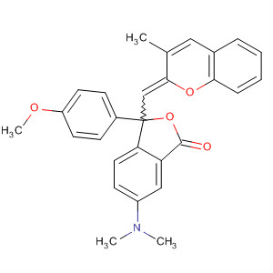 1(3H)-Isobenzofuranone,6-(dimethylamino)-3-(4-methoxyphenyl)-3-[(3-methyl-2H-1-benzopyran-2-ylidene)methyl]-
