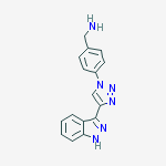 (4-(4-(1H-indazol-3-yl)-1H-1,2,3-triazol-1-yl)phenyl)methanamine
