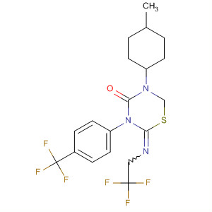 4H-1,3,5-Thiadiazin-4-one,tetrahydro-5-(4-methylphenyl)-2-[(2,2,2-trifluoroethyl)imino]-3-[4-(trifluoromethyl)phenyl]-