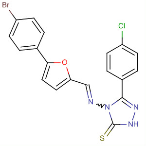 3H-1,2,4-Triazole-3-thione,4-[[[5-(4-bromophenyl)-2-furanyl]methylene]amino]-5-(4-chlorophenyl)-2,4-dihydro-