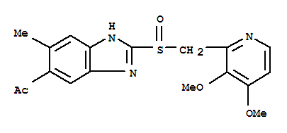Ethanone,1-[2-[[(3,4-dimethoxy-2-pyridinyl)methyl]sulfinyl]-5-methyl-1H-benzimidazol-6-yl]-