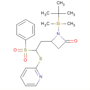 2-Azetidinone,1-[(1,1-dimethylethyl)dimethylsilyl]-4-[2-(phenylsulfonyl)-2-(2-pyridinylthio)ethyl]-