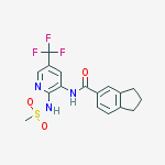N-{2-[(methylsulfonyl)amino]-5-(trifluoromethyl)pyridin-3-yl}-2,3-dihydro-1H-indene-5-carboxamide