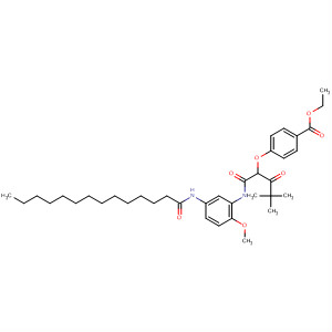 Benzoic acid,4-[1-[[[2-methoxy-5-[(1-oxotetradecyl)amino]phenyl]amino]carbonyl]-3,3-dimethyl-2-oxobutoxy]-, ethyl ester