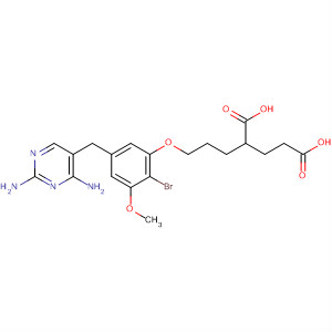 Pentanedioic acid,2-[3-[2-bromo-5-[(2,4-diamino-5-pyrimidinyl)methyl]-3-methoxyphenoxy]propyl]-