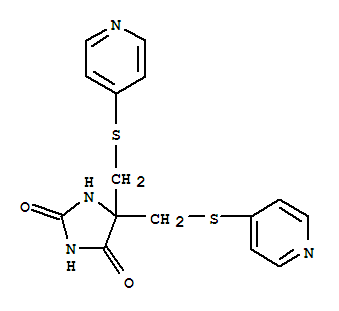 2,4-imidazolidinedione, 5,5-bis[(4-pyridinylthio)methyl]-