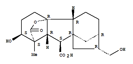 4a,1-(Epoxymethano)-7,9a-methanobenz[a]azulene,gibbane-1,10-dicarboxylic acid deriv.