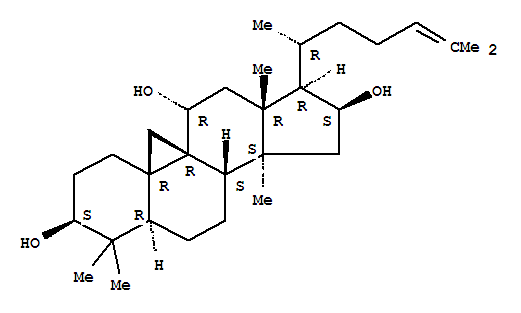 1H,19H-Cyclopropa[9,10]cyclopenta[a]phenanthrene,9,19-cyclolanost-24-ene-3,11,16-triol deriv.