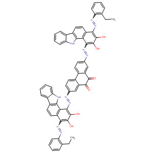 9,10-Phenanthrenedione,2,7-bis[[4-[(2-ethylphenyl)azo]-2,3-dihydroxy-11H-benzo[a]carbazol-1-yl]azo]-