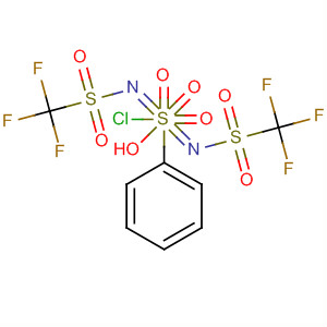 Benzenesulfonodiimidoyl chloride, N,N'-bis[(trifluoromethyl)sulfonyl]-