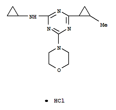N-cyclopropyl-4-(2-methylcyclopropyl)-6-morpholin-4-yl-1,3,5-triazin-2-amine hydrochloride