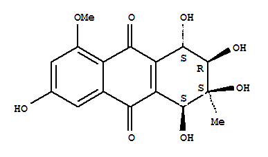 9,10-Anthracenedione,1,2,3,4-tetrahydro-1,2,3,4,7-pentahydroxy-5-methoxy-2-methyl-, [1S-(1a,2a,3a,4b)]-